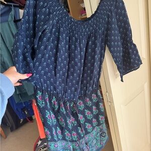 Anthropologie off the shoulder Romper